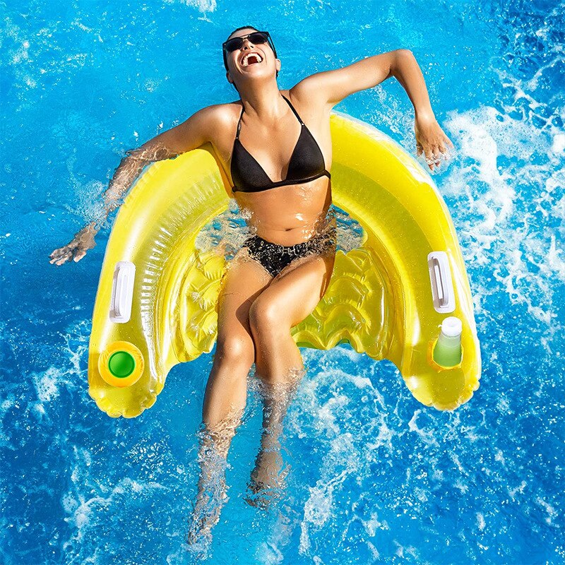 PVC Inflatable Couch Sofa Floating Bed Net Floating Float Outdoor Portable Toy